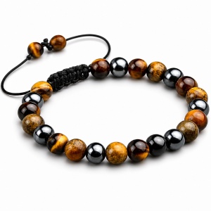 Brățară Bărbați din Piatră Naturală Tiger Eye