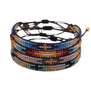 Brățară boho multicoloră cu mărgele 