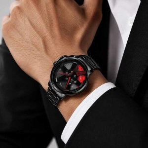 Ceas Bărbați Sport Elegant Negru