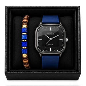 Set Cadou – Ceas & Brățară cu Lapis Lazuli