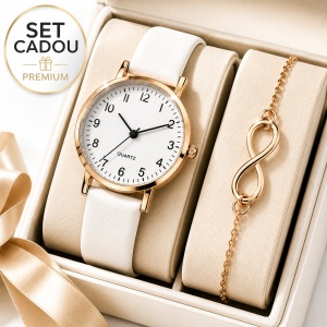 Set Ceas Damă și Brățară Elegantă