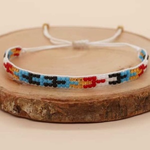 Brățară boho multicoloră cu mărgele 