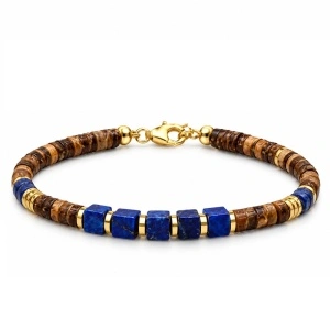 Brățară Premium Bărbați cu Lapis Lazuli