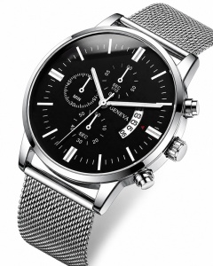 Ceas Bărbați Elegant Inox Geneva