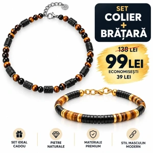 Set Cadou pentru Bărbați – Colier și Brățară