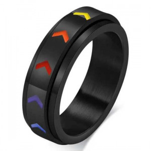 Inel barbatesc multicolor antistres
