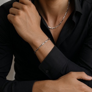 Set Cadou Bărbați Colier + Brățară din Inox N03