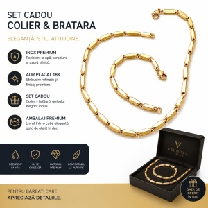 Set Cadou Bărbați din Inox