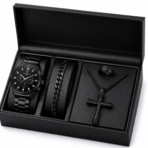 Set cadou premium negru pentru bărbați