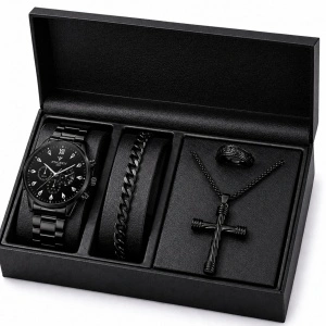 Set cadou premium negru pentru bărbați