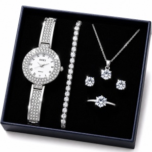 Set Bijuterii Femei cu Ceas Elegant