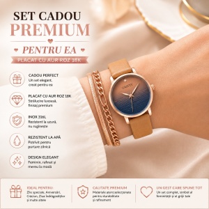 Set Cadou Damă cu Ceas și Brățări