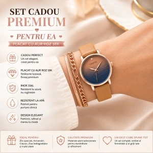 Set Cadou Damă cu Ceas și Brățări
