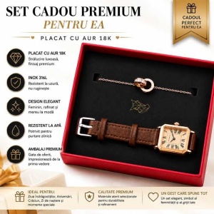 Set Cadou Premium Damă – Ceas & Brățară