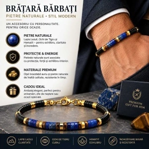 Brățară Bărbați cu Lapis Lazuli