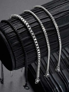 Set 4 Brățări Bărbați Argintiu și Negru