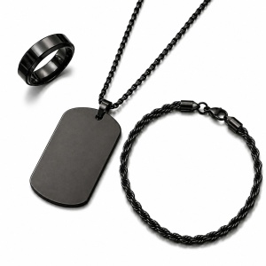 Set Bijuterii Bărbați Inox N18