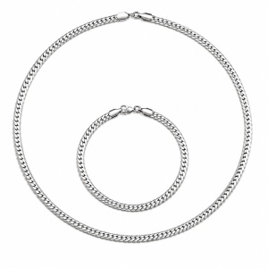 Set Colier + Brățară Bărbați din Inox N14