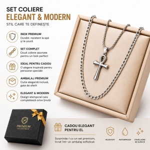 Set Coliere Cruce Bărbați InoxN21