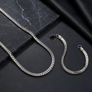 Set Colier + Brățară Bărbați din Inox N14