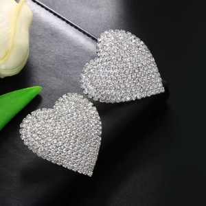 Set accesorii acoperire sani in forma de inima cu cristale #ZZ4438 - Img 4