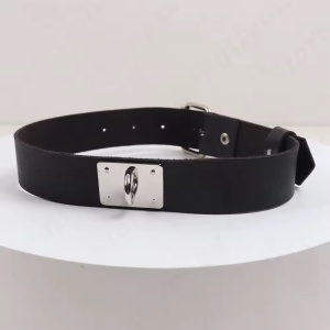 Accesoriu pentru gat din piele ecologica, negru #ZZ4679 - Img 5
