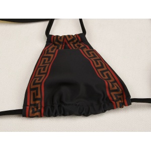 Costum de baie 2 piese cu slip reglabil pe lateral, negru #ZZ2779 - Img 8