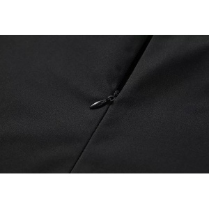 Salopeta sexy elastica, mulata pe corp, cu fermoar la spate, negru #ZZ1977 - Img 12