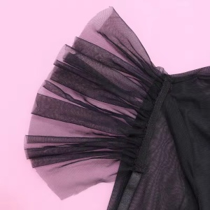 Set lenjerie intima sexy cu bluza maneca lunga, negru, 3 piese #ZZ4577 - Img 11