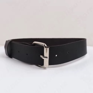 Accesoriu pentru gat din piele ecologica, negru #ZZ4679 - Img 6