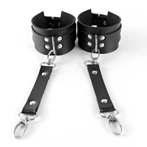 Set accesorii tip ham din piele ecologica pentru talie, cu catuse, negru, 2 piese #ZZ4687 - Img 10