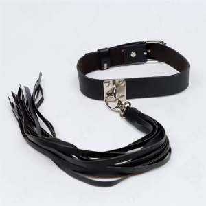 Accesoriu pentru gat din piele ecologica, negru #ZZ4679 - Img 7