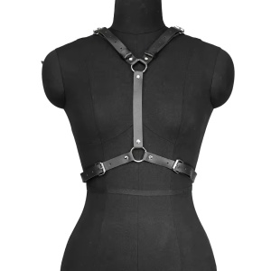 Accesoriu sexy tip ham din piele ecologica, negru #ZZ4289 - Img 8