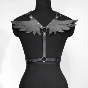 Accesoriu sexy tip ham din piele ecologica, negru #ZZ4289 - Img 5