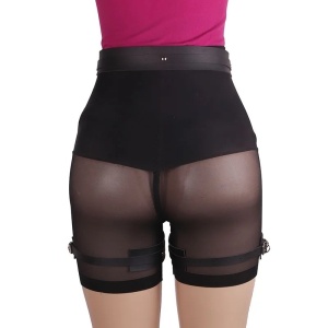 Accesoriu tip ham din piele ecologica pentru talie si picioare, negru #ZZ4557 - Img 8