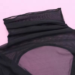 Set lenjerie intima sexy cu bluza maneca lunga, negru, 3 piese #ZZ4577 - Img 12