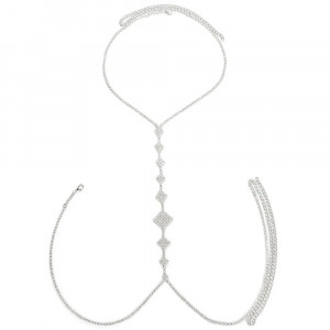 Body chain cu cristale pentru decolteu #ZZ4339 - Img 4