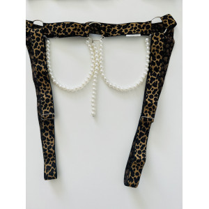 Set accesorii tip ham din benzi elastice și perle #ZZ4006 - Img 9