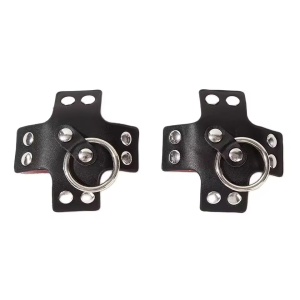Set accesorii acoperire sani din piele ecologica, negru #ZZ4549 - Img 2