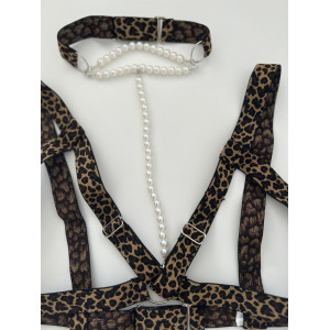 Set accesorii tip ham din benzi elastice și perle #ZZ4006 - Img 10