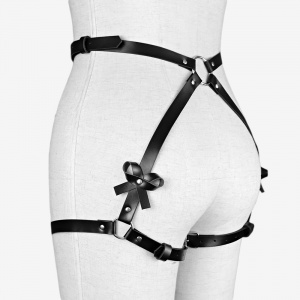 Set accesorii tip ham din piele ecologica pentru spate si posterior, negru, 2 piese #ZZ4434 - Img 8