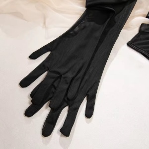 Set lenjerie intima sexy cu body si manusi lungi , negru, 2 piese #ZZ4323 - Img 12