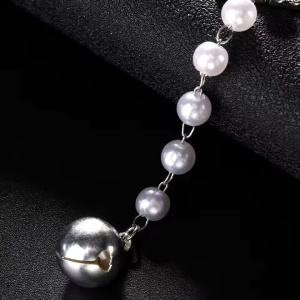 Set accesorii acoperire sani in forma de inima cu cristale, argintiu #ZZ4439 - Img 5