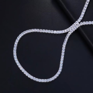 Set accesorii pentru picioare cu cristale transparente, argintiu #ZZ4966 - Img 4
