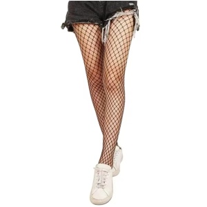 Ciorapi tip dres din plasa medie, negru #ZZ4501 - Img 4