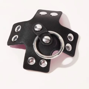 Set accesorii acoperire sani din piele ecologica, negru #ZZ4549 - Img 3