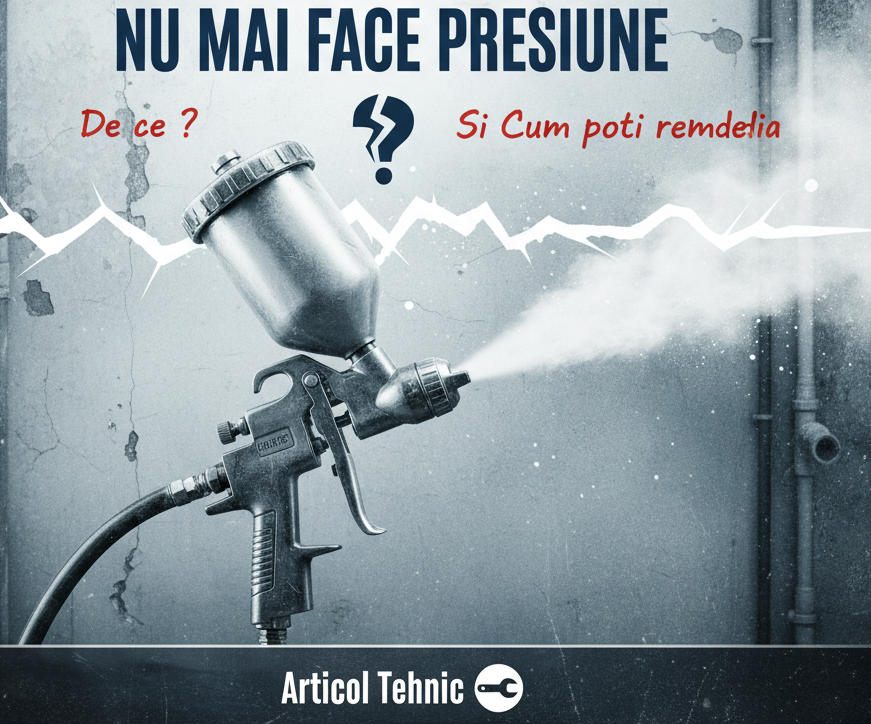 Pompa de zugravit (airless) nu mai face presiune - De ce ? si Cum poti remedia
