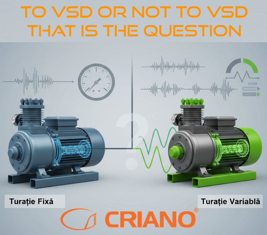 Turatie variabila sau turatie fixa - ce compresor cu surub sa aleg ?