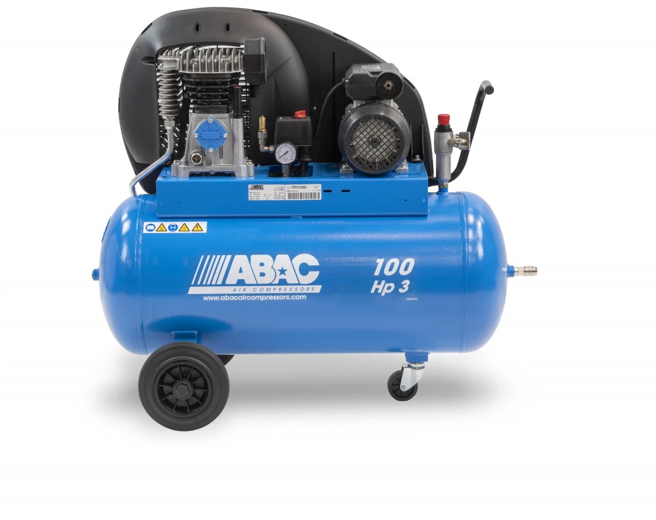 Compresor de aer cu piston - 2.2 kW, 320 L/min, 10 bari - Rezervor 100 Litri - ABAC-A29B-100-CM3 - 1 | YEO