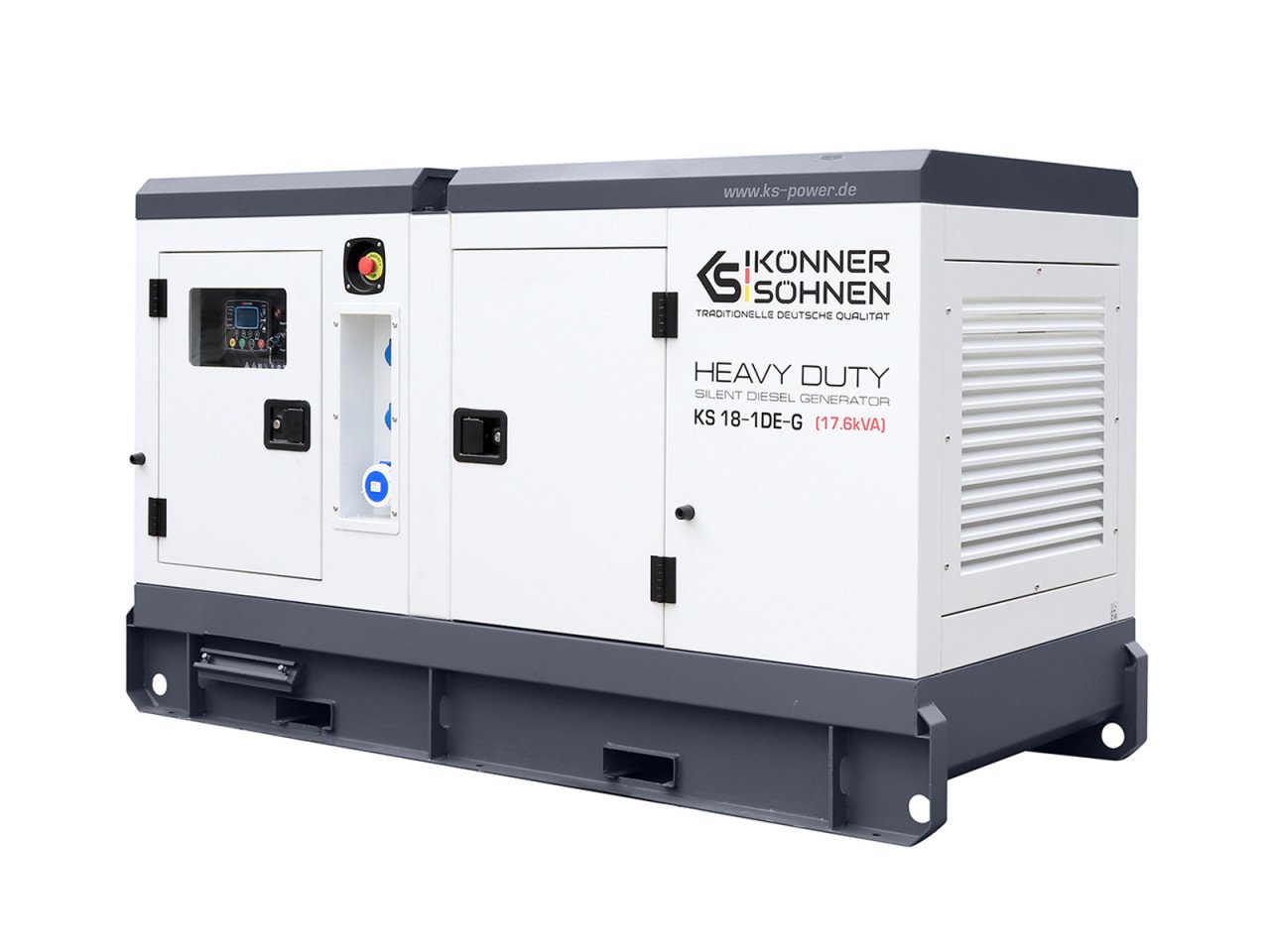 Generator de curent 17.6 kVA diesel - Heavy Duty - insonorizat - Konner & Sohnen - KS-18-1DE-G - 3 | YEO